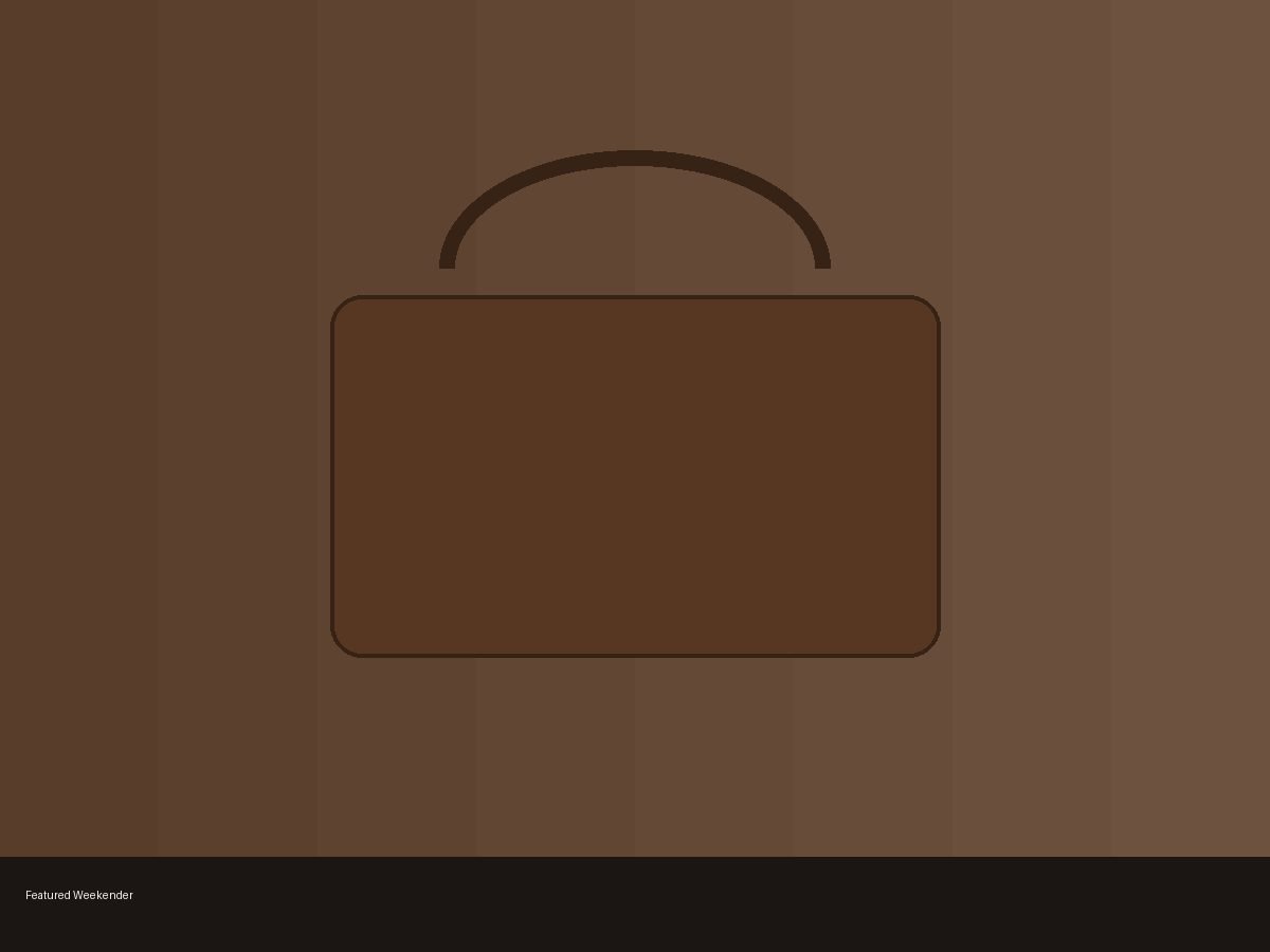 Luni leather weekender duffel